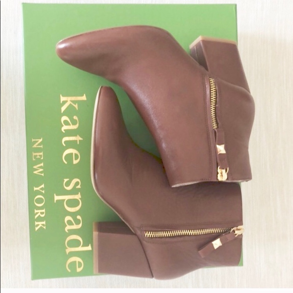 Kate Spade Booties - Size 6.5 - Cognac